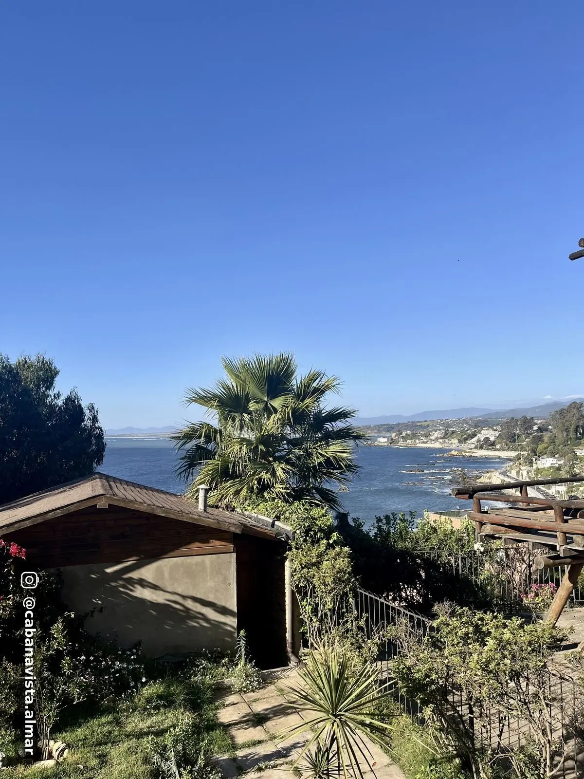 Cabaña con vista al mar en Concón